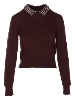 PINKO: Свитер со стразами 