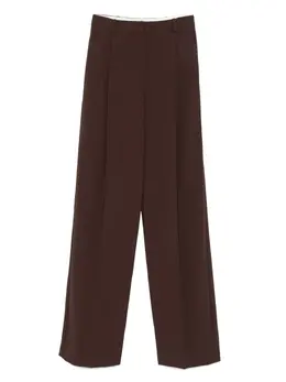 Elisabetta Franchi: Коричневые брюки 