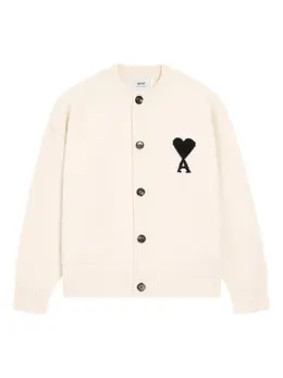 AMI Paris: Кардиган  Ami de Cœur из шерсти