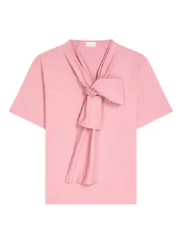 DRIES VAN NOTEN: Футболка с бантом 