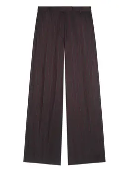DRIES VAN NOTEN: Бордовые брюки 
