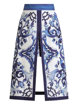 Dolce & Gabbana: Юбка  Majolica с принтом