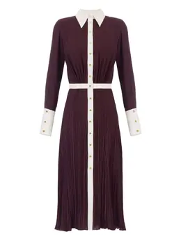 Elisabetta Franchi: Плиссированное платье 