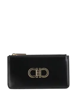 Ferragamo: Чёрный кошелёк  Gancini