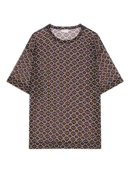 DRIES VAN NOTEN: Топ с геометрическим принтом 