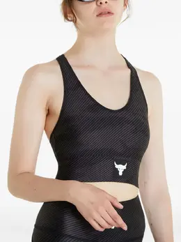 Under Armour: Чёрный бюстгальтер  Project Rock
