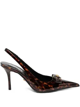 Versace: Тёмные туфли  Gianni