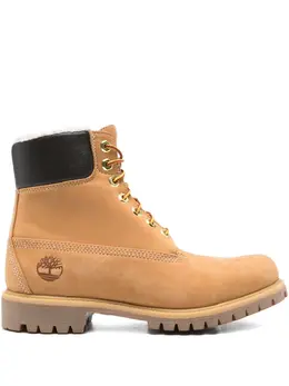 Timberland: Светлые ботинки 