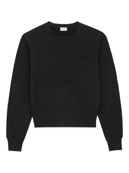 Saint Laurent: Чёрный свитер 