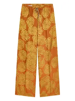 DRIES VAN NOTEN: Брюки с растительным принтом 