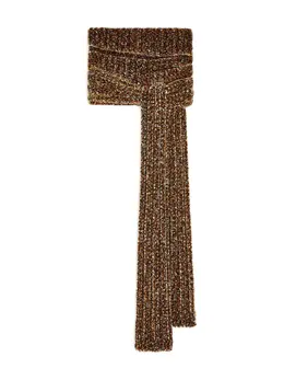 DRIES VAN NOTEN: Коричневый шарф 