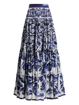 Dolce & Gabbana: Юбка  Majolica с принтом