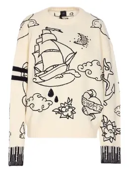 PINKO: Белый свитер 
