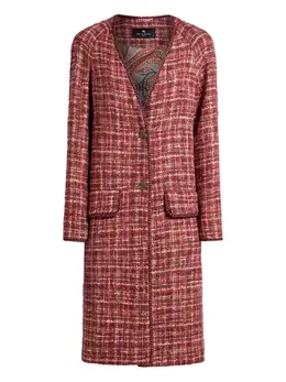 ETRO: Твидовое пальто 