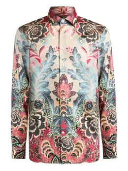 ETRO: Рубашка с растительным принтом 