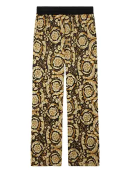 Versace: Жаккардовые брюки  Barocco