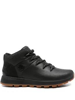 Timberland: Чёрные ботинки 