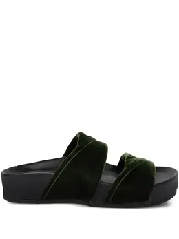 DRIES VAN NOTEN: Зелёные сандалии 