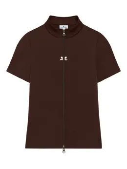 Courrèges: Тёмная футболка 