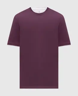 Brunello Cucinelli: Фіолетові футболки 