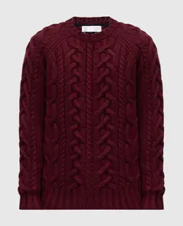 Brunello Cucinelli: Бордовый свитер 