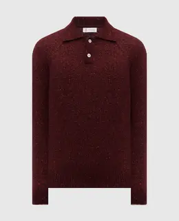 Brunello Cucinelli: Бордовый свитер 