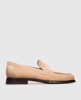 Santoni: Бежеві лофери 