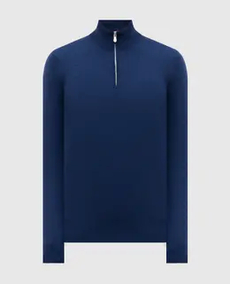 Brunello Cucinelli: Синий свитер 