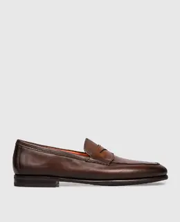 Santoni: Коричневі туфлі 