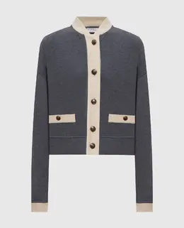 Brunello Cucinelli: Серый кардиган 