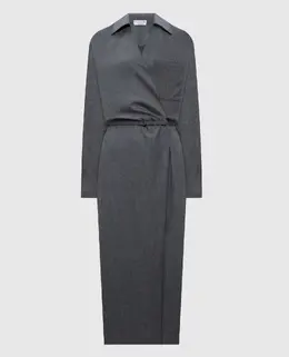 Brunello Cucinelli: Серое платье 