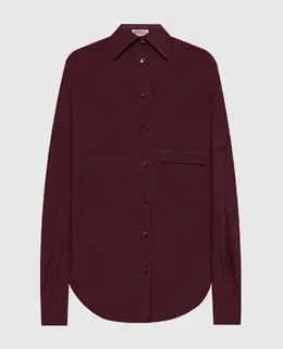 Brunello Cucinelli: Бордовая рубашка 