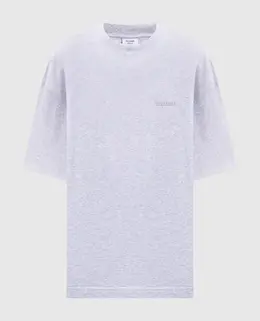Vetements: Серая футболка 