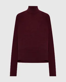 Brunello Cucinelli: Бордовый свитер 