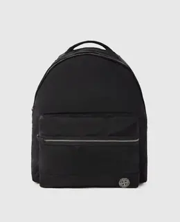 Stone Island: Чёрный рюкзак 