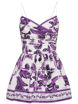DOLCE & GABBANA: Хлопковый комбинезон  Majolica