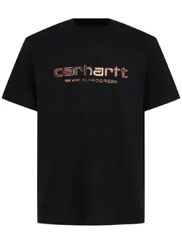 CARHARTT WIP: Чёрная футболка  Script