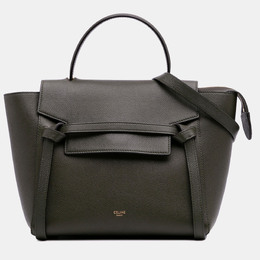 Celine: Зелёная поясная сумка 