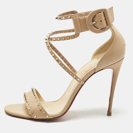 Christian Louboutin: Бежевые сандалии 