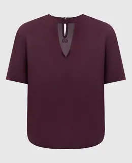 Twinset: Бордовый топ 
