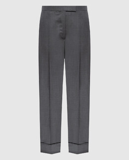 Thom Browne: Серые брюки 