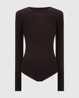 Maison Margiela MM6: Коричневый боди 