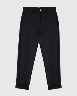 Balmain: Сині брюки 