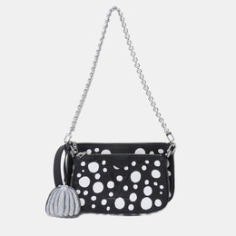 Louis Vuitton: Чёрная сумка  Pochette Accessoires