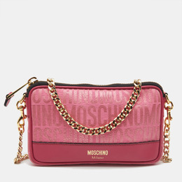 Moschino: Розовый клатч 