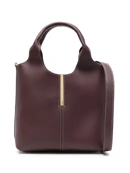 Tod's: Бордовая сумка-шоппер 