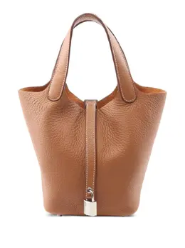 Hermès Pre-Owned: Коричневая сумка-шоппер 