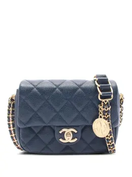 CHANEL Pre-Owned: Синяя сумка 