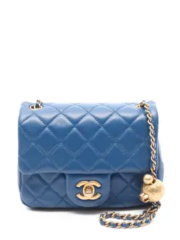CHANEL Pre-Owned: Голубая сумка 