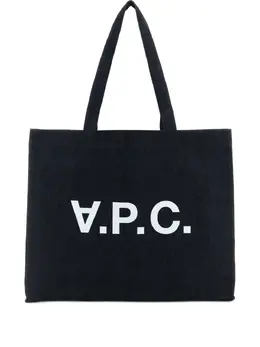 A.P.C.: Голубая сумка-шоппер 